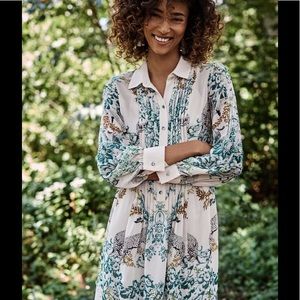 MAEVE 6P 6 Petite Ria Dropwaist Shirt Dress